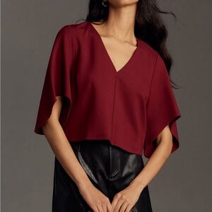 Anthropologie cropped shirt